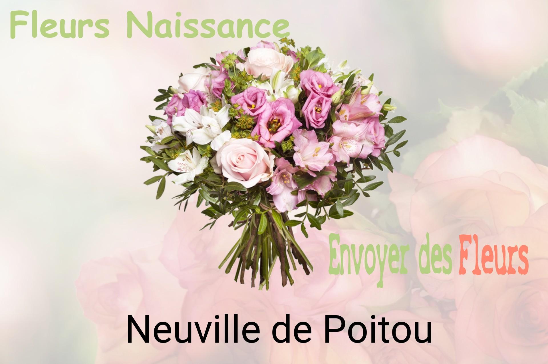 Bouquet de fleurs de naissance livré à Neuville-de-Poitou