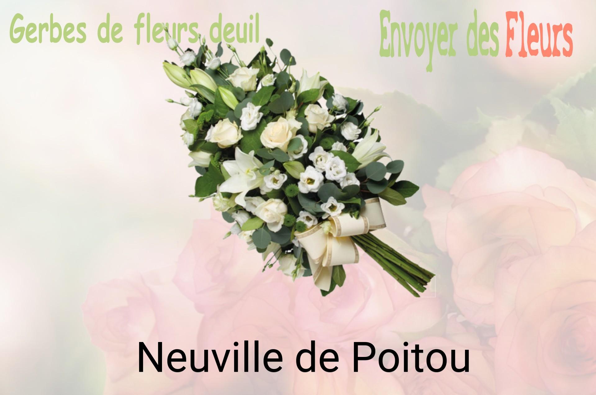 Gerbe de fleurs de deuil livrée à Neuville-de-Poitou